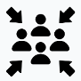 Grafiksymbol: Treffpunkt